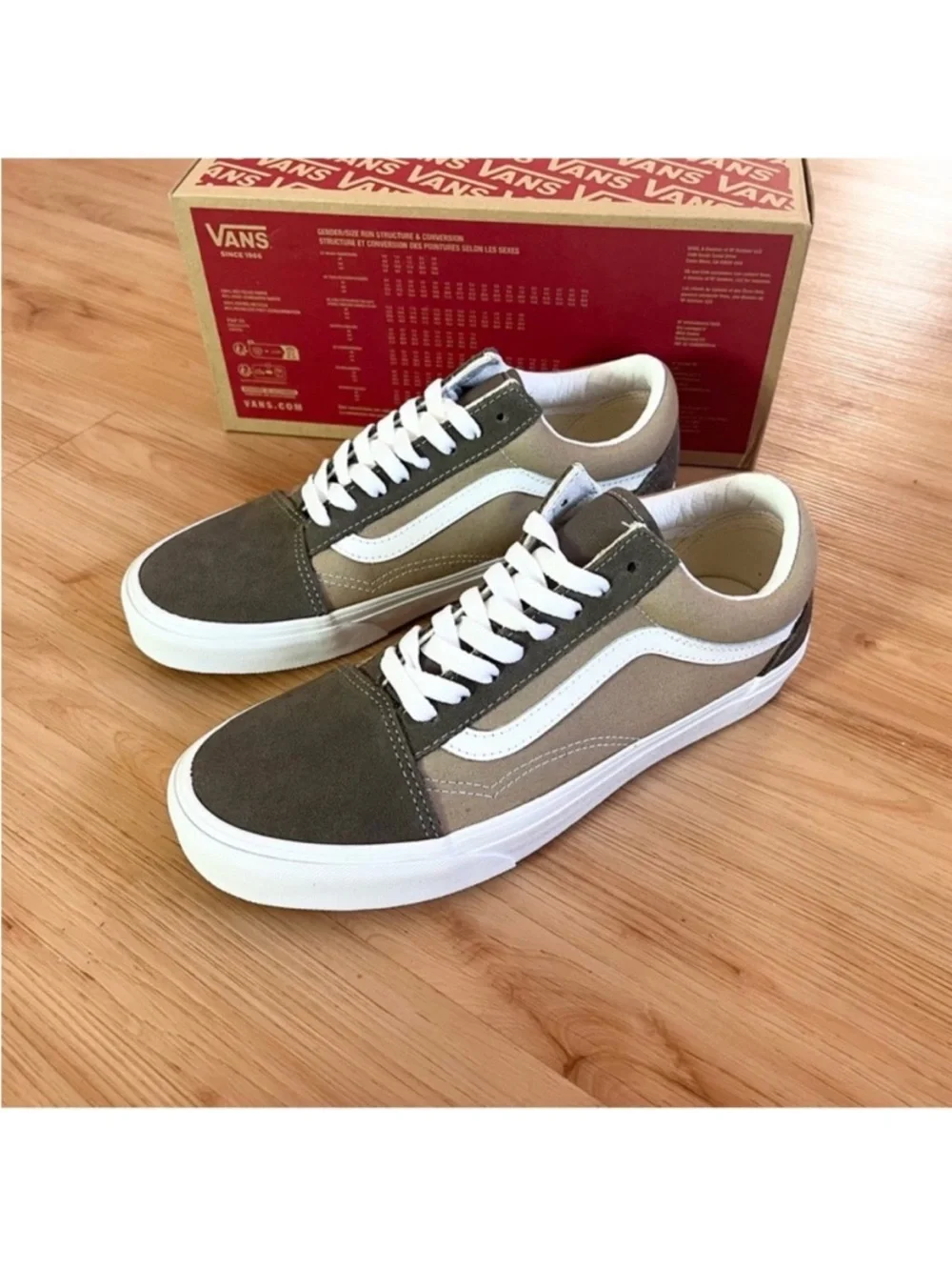 Vans old skool Canvas Suede Black Brown Women9.0 US